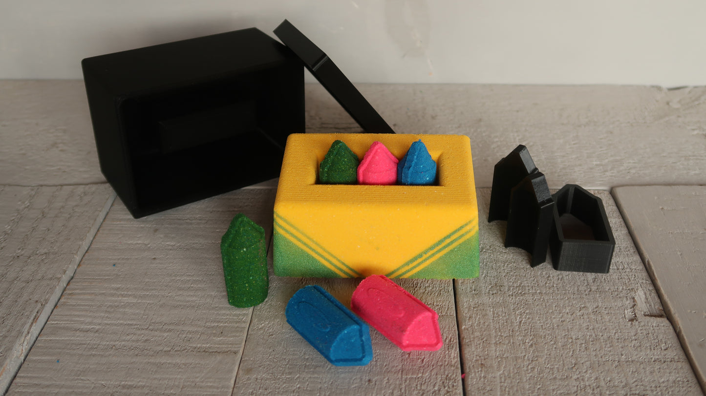 Crayon Box Bath Bomb Mold