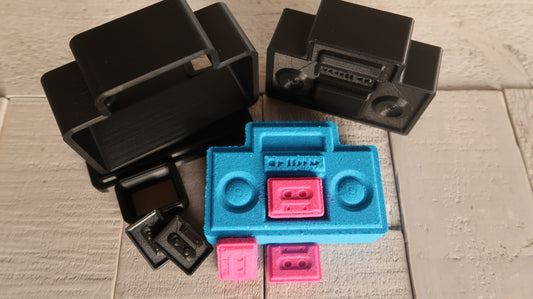 Stereo/Cassette Tape Bath Bomb Mold