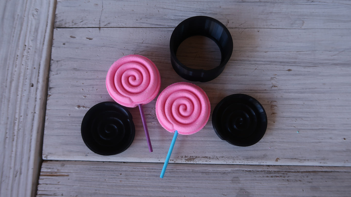 Swirl Lolliop Bath Bomb Mold