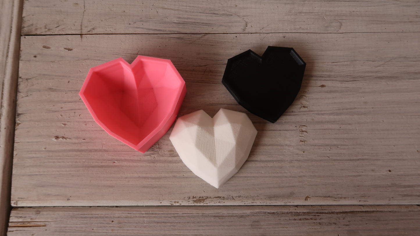 Flat Back Heart Gem Bath Bomb Mold