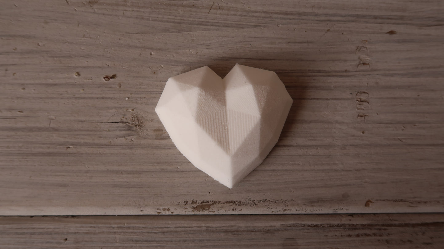 Flat Back Heart Gem Bath Bomb Mold