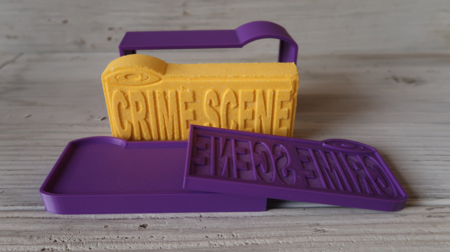 Crime Scene Tape Bath Bomb Mold