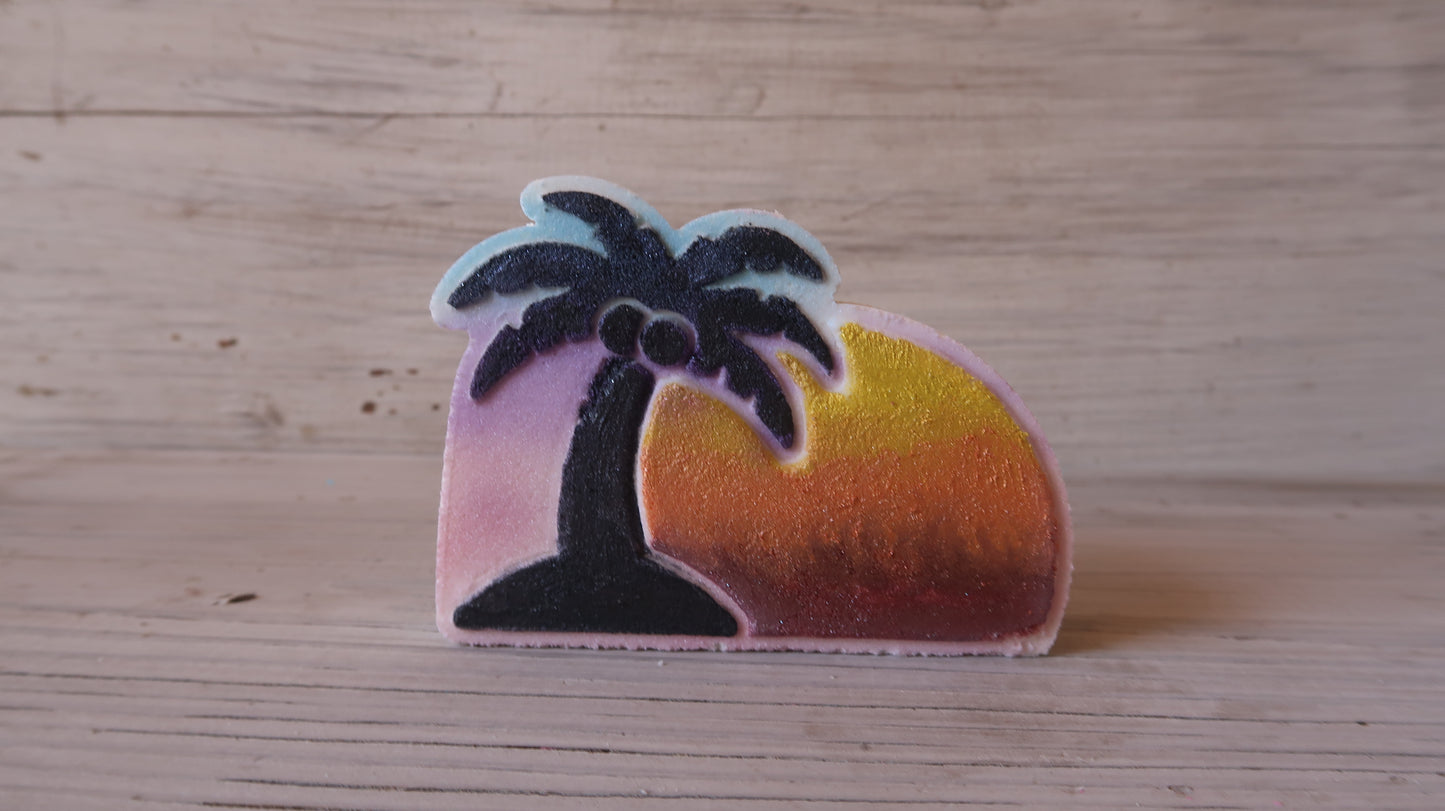 Palm Tree Sunset Bath Bomb Mold