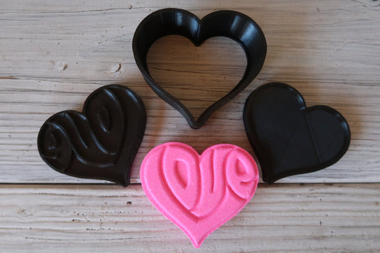 LOVE Heart Bath Bomb Mold