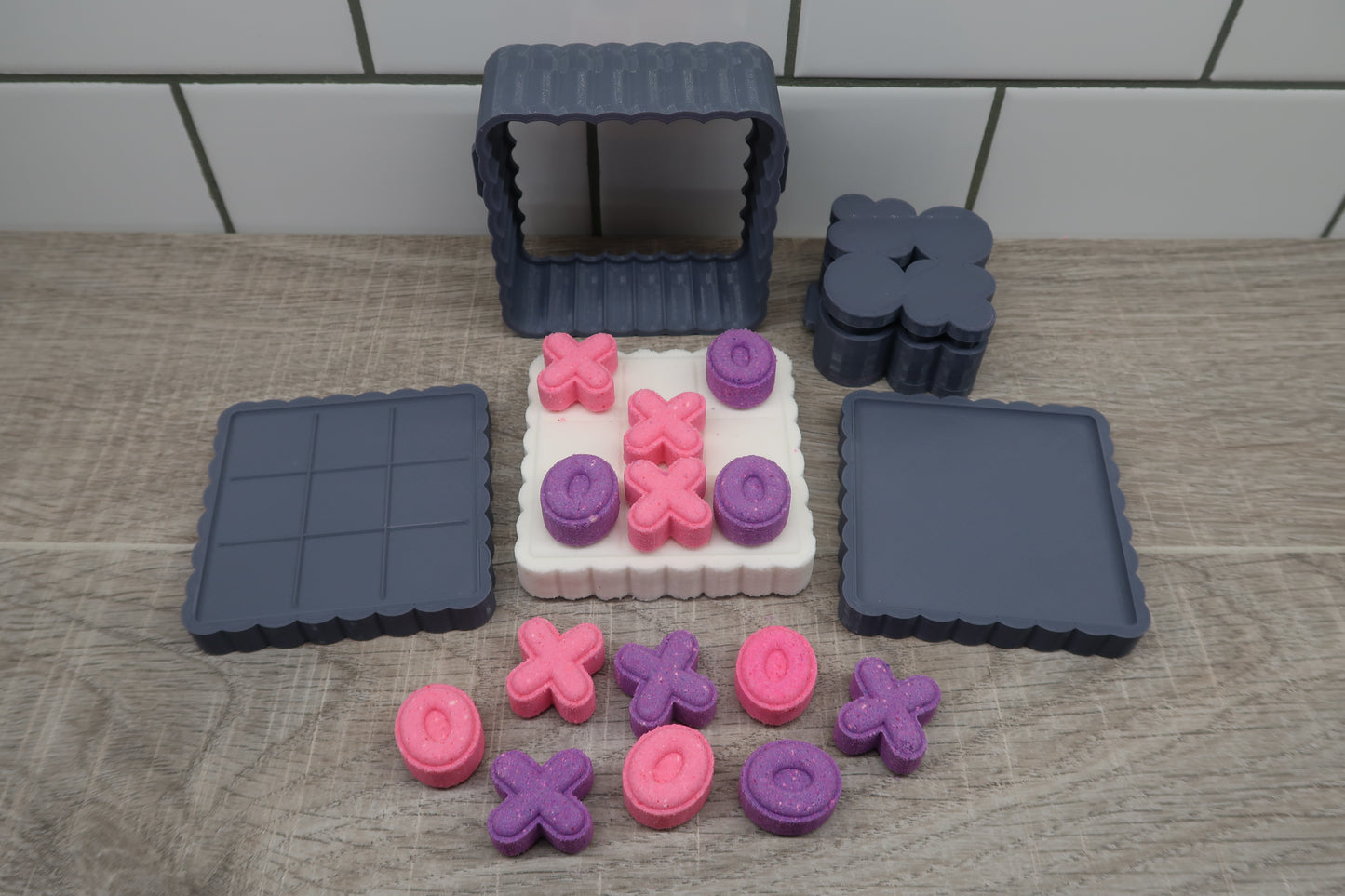 Tic Tac Toe Bath Bomb Mold