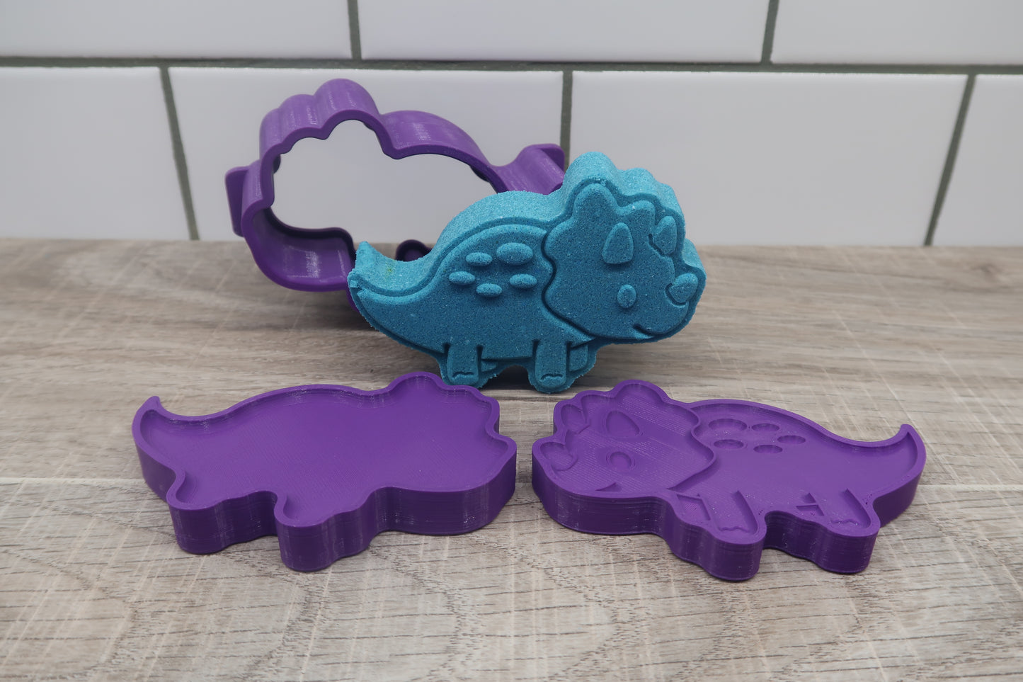 Triceratops Bath Bomb Mold