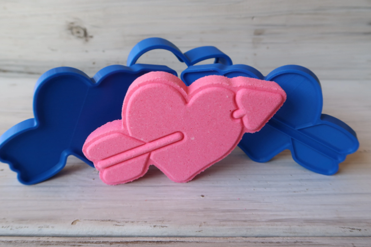 Arrow Heart Bath Bomb Mold