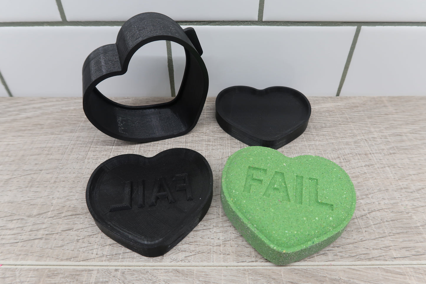 New Anti Valentines Conversation Heart Bath Bomb Mold