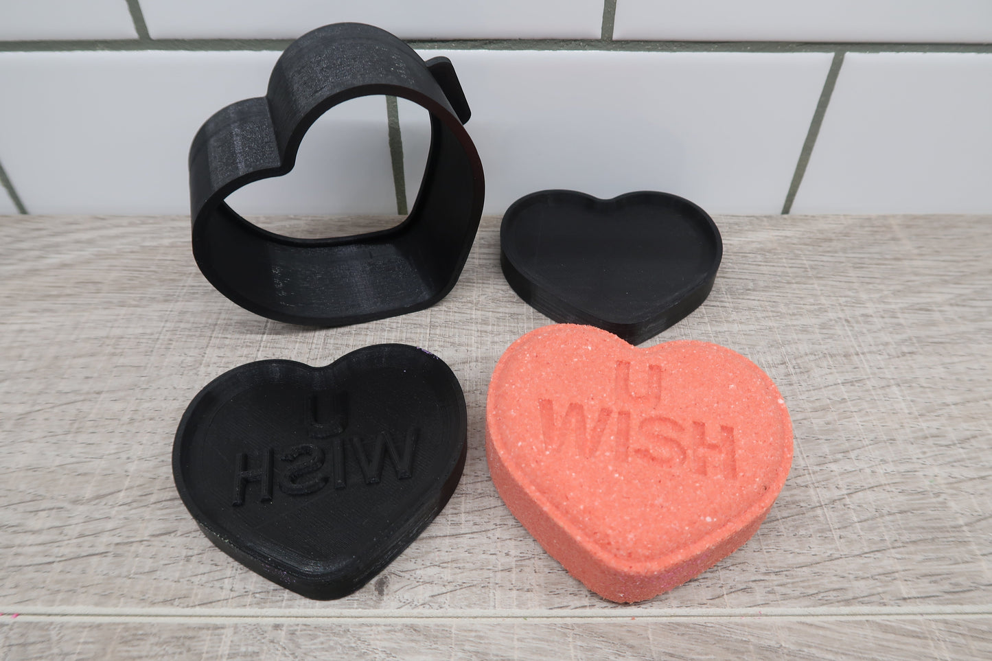 New Anti Valentines Conversation Heart Bath Bomb Mold