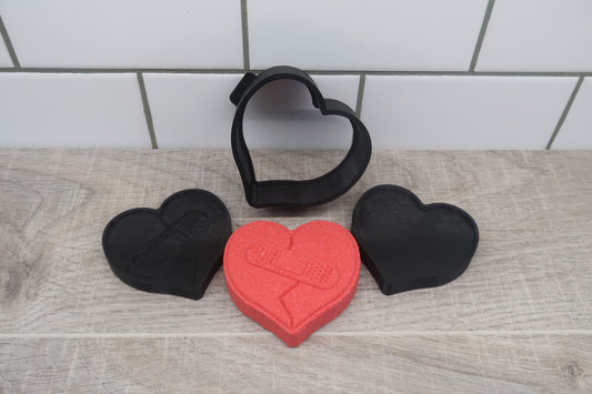 Band Aid Heart Bath Bomb Mold