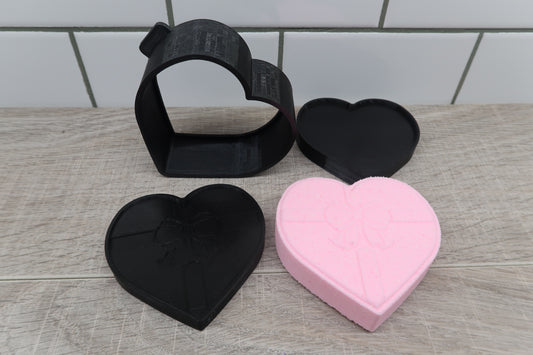 Heart Present Box Bath Bomb Mold