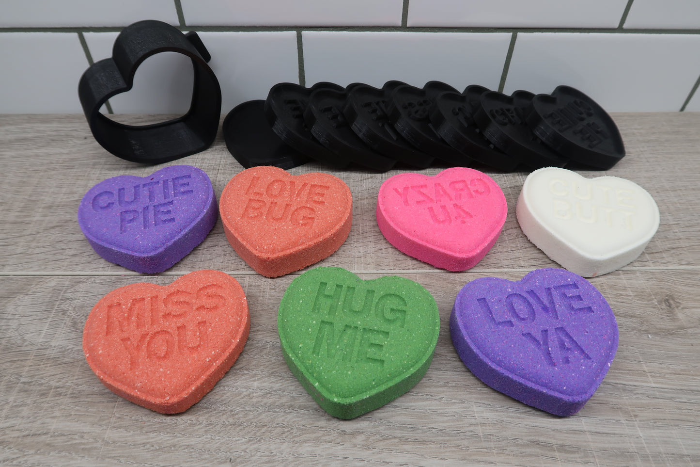 New Conversation Heart Bath Bomb Mold