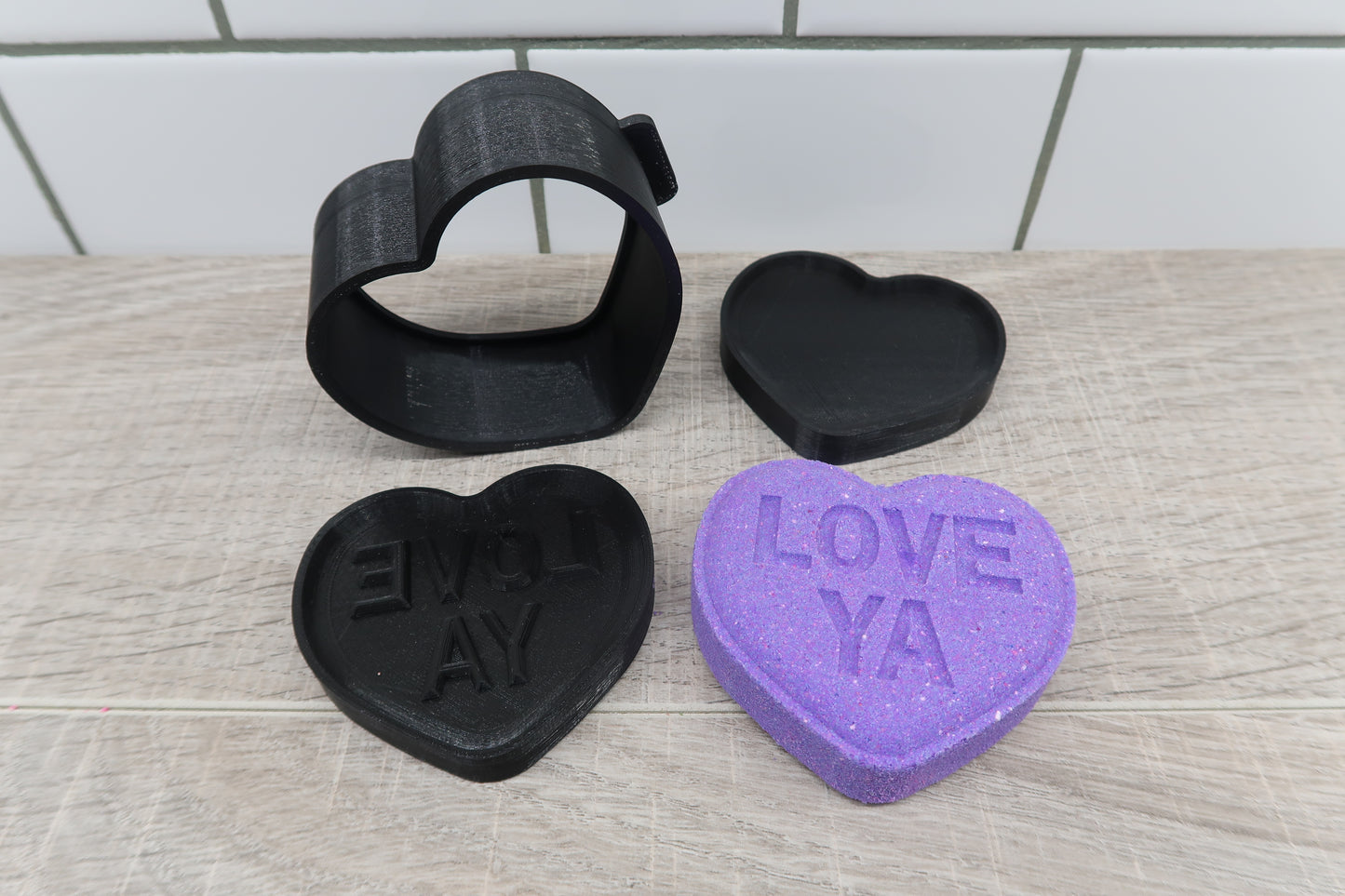 New Conversation Heart Bath Bomb Mold