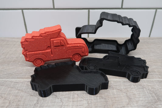 Little Red Truck Bath Bomb Mold